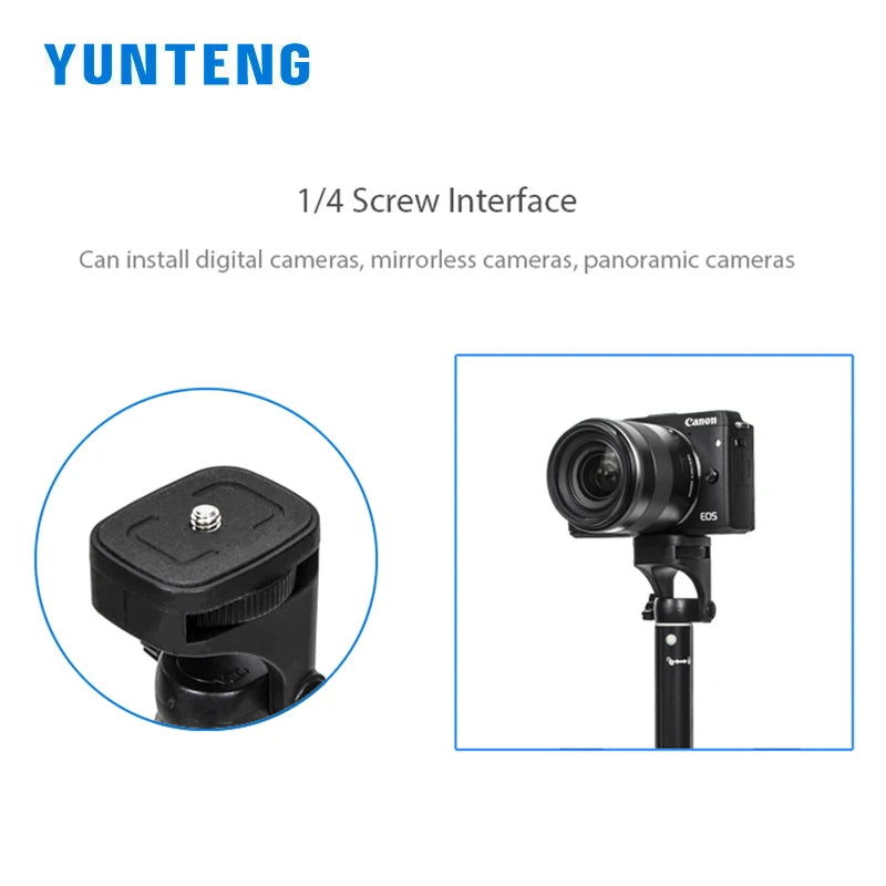 YUNTENG 1688L Mobile Phone Selfie Stick Tripod Heighten Hand-held Selfie Stick Bluetooth Remote Control Video Shooting Bracket