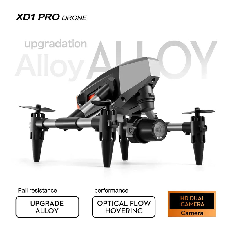 New XD1 Pro Mini Drone 4K/8K Dual Camera HD aerial photography Four Axis Dron Optical Flow Fixed Height Alloy Drones Toy