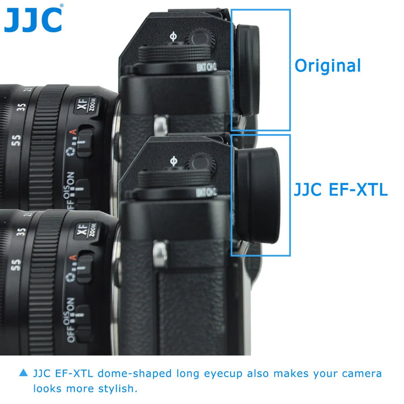 JJC EC-XT Soft Silicone Eyepiece Eyecup Viewfinder Eye Cup for Fujifilm X-T5 X-H2 X-T4 X-T3 X-T2 X-T1 XT4 XT3 XT2 XT1 GFX100