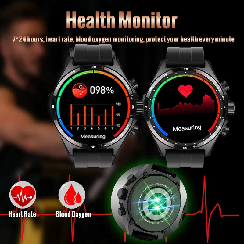 New Outdoor Smart Watchs Men Sport Fitness GPS Tracker Compass Bluetooth Call Heart Rate Health Smartwatch for Huawei Xiaomi