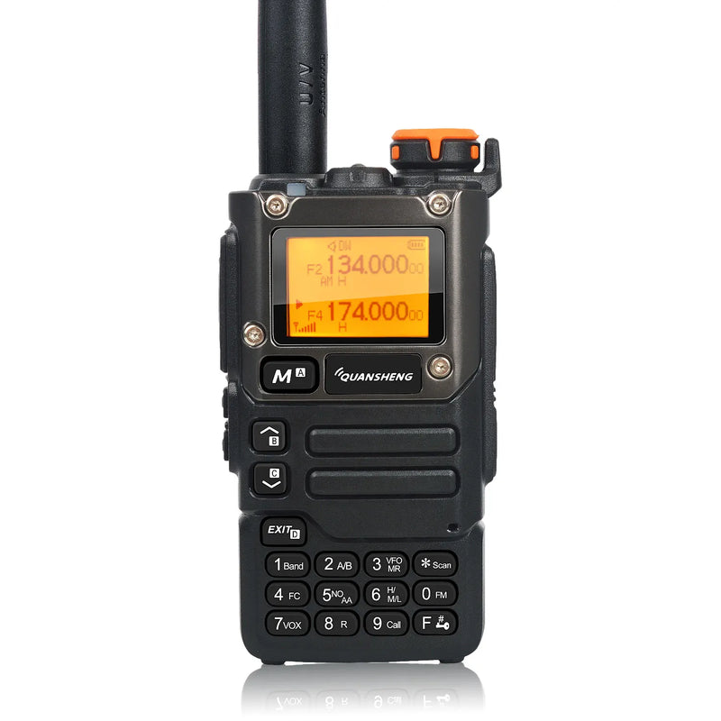 Quansheng Walkie Talkie Air Band 50-600MHz HF RX UV-K5(8) 136-600MHz UHF VHF TX FM Scrambler NoAA Frequency Scan Copy DTMF Radio