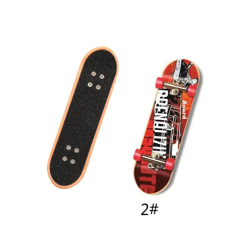 Mini Finger Skateboard Deck Board Fingerboard Ramps Boys Games Adult Novelty Children Training Props Skateboard Ramp Toy for Kid