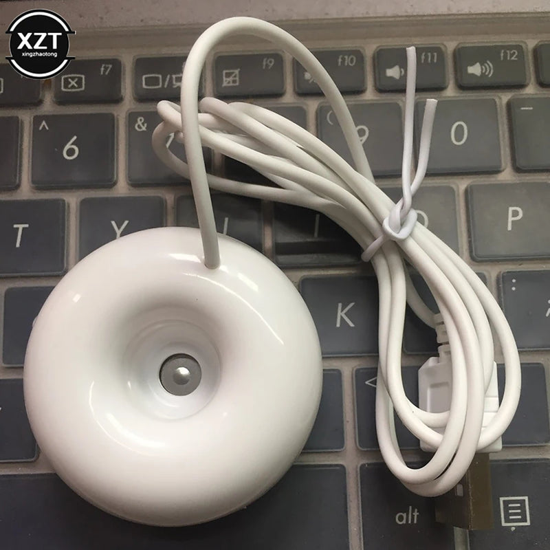 USB Mini Desktop Humidifier Creative Donut Styling Humidifier Portable Air Purifier Home Learning Office Fragrance Diffuser