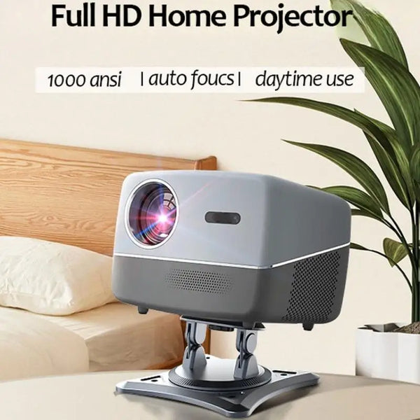 4K Ultra HD Beam Projector 950ANSI 1080P Video Home Theater Auto Keystone 5G WiFi with Bracket Outdoor Portable Proyector