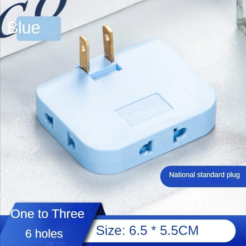 EU Plug 180 Degree Rotatable Socket Converter 3 in 1 US Extension Plug Multi-Plug Mini Slim Wireless Outlet Adapter Sockets