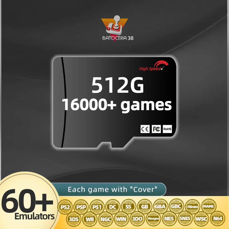 TF Game Card SSD For Steam Deck Memory Retro Games Windows Portable Handheld PC Plug&Play Batocera 38 System PS2 3DS WII 2T 1T