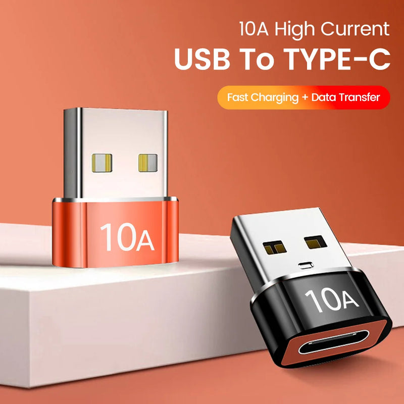 Olaf 10A OTG USB3.0/2.0 To Type C Adapter TypeC Female to USB Male Converter Fast Charging OTG For Macbook Laptop Xiaomi Samsung