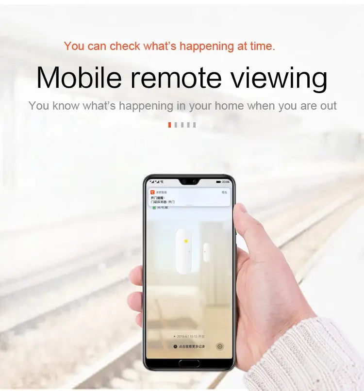 Tuya Smart WiFi Door Sensor Open Close Detector Smartlife App Control Notification Compatible with Alexa Google Home