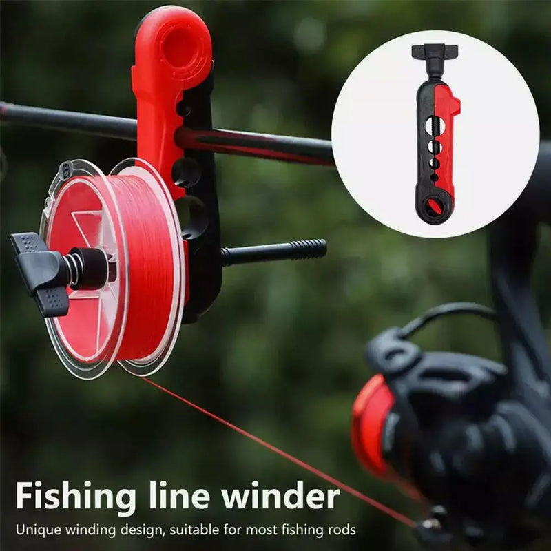 Fishing Reel Winder Sea Rod Casting Line Wrapper Spooler Removable Device Outdoor Portable Winding Winding Tool Multi-funct N7Q6