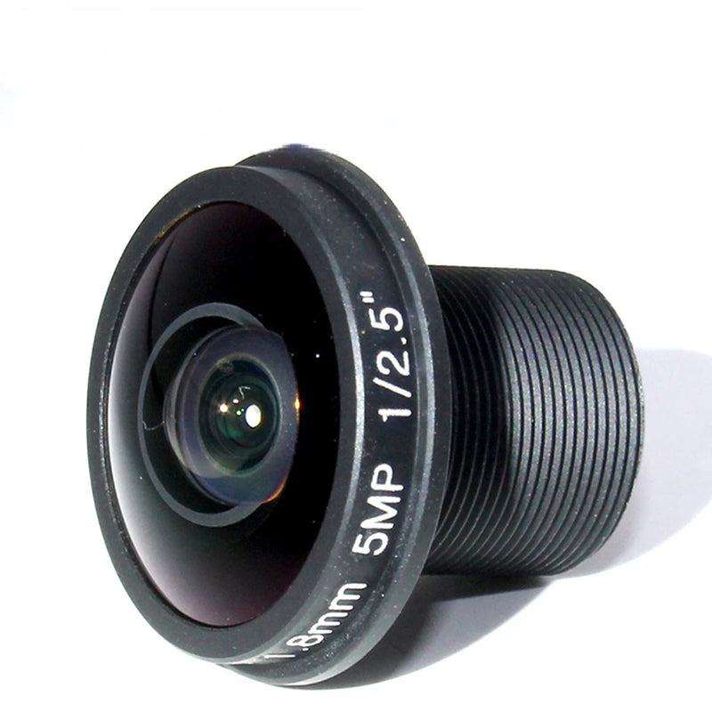 Fish Eye Panoramic Lens with Edge CCTV Lens 5MP 1.8mm M12 180 Degree Wide Viewing Angle F2.0 1/2.5" for HD IP Camera