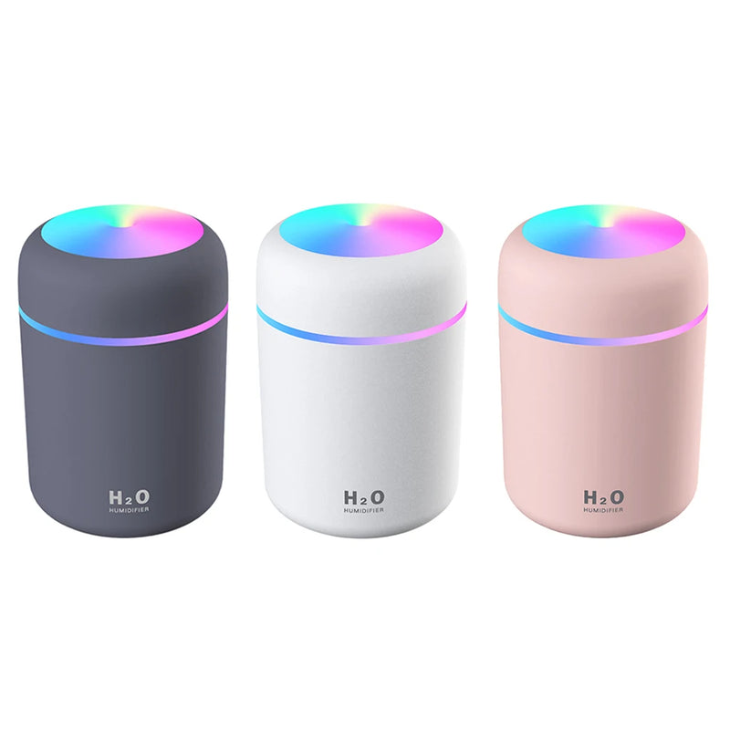 200/300ML Portable Air Humidifier Aroma Essential Oil Diffuser Mini Mute Humidifier With Night Light Car Air Humidifier for Home