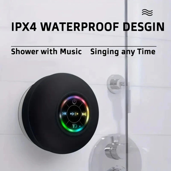 New Bathroom Waterproof Wireless Bluetooth Speaker Large Suction Cup Mini Portable Speaker Outdoor Sports Stereo Speaker Ipx4