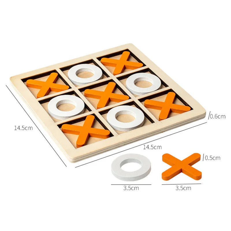 Mini Chess Play Wooden Toys Interaction Puzzle Training Brain Learing Early Educational Toys For Children Kids Montessori Games