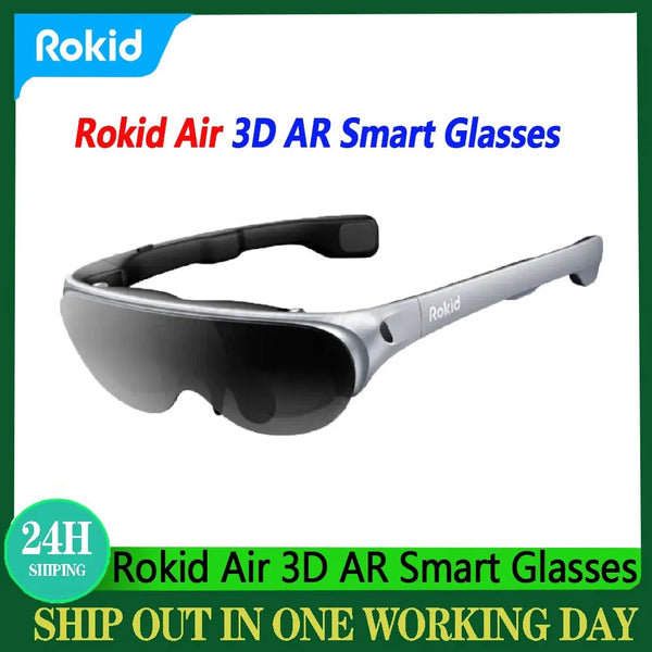 Rokid Air 3D Foldable VR Smart AR Glasses 120" Screen 1080P OLED Dual Display 43°FoV 55PPD Home Game Viewing Device