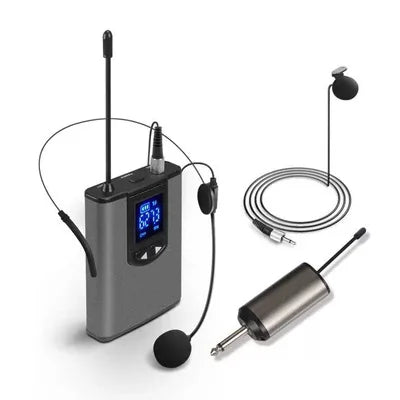 Wireless Microphone Lapel Headset Mini Portable Receiver Transmitter UHF Professional Public Speaking Plug And Play