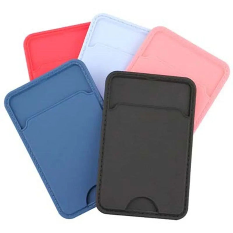 Universal Self-Adhesive Sticker Card Sleeves Phone Wallet Case Stick On ID Credit Card Holder Elastic Silicone Cellphone Pocket