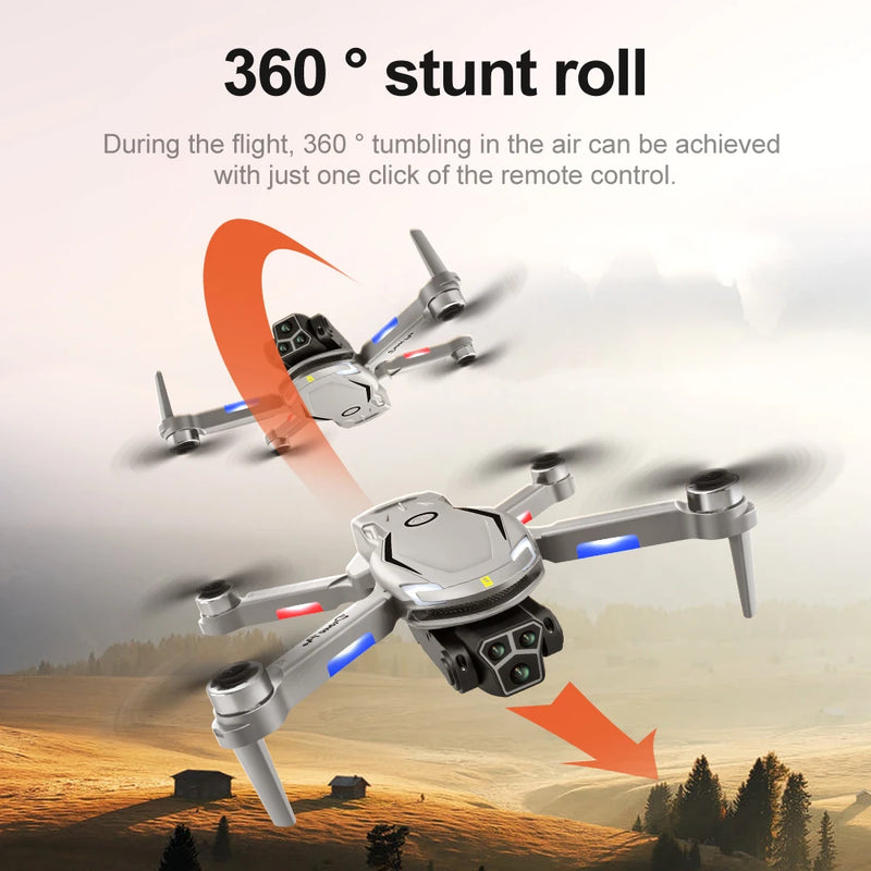 V888 Drone 8K GPS Triple Camera Professional Obstacle Avoidance Optical Flow Positioning Brushless Upgraded Quadcopter RC Drone