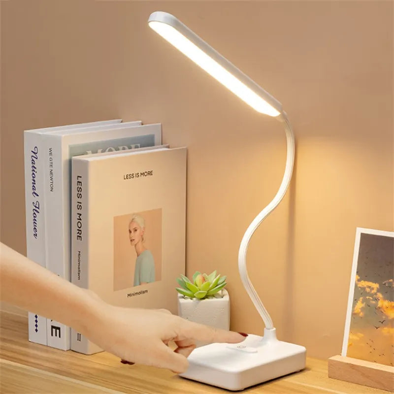 30 LED Reading Light Dimmable 3 Modes USB Rechargeable Touch Control Reading Study Light Table Lamp for Bedroom Christmas Gift