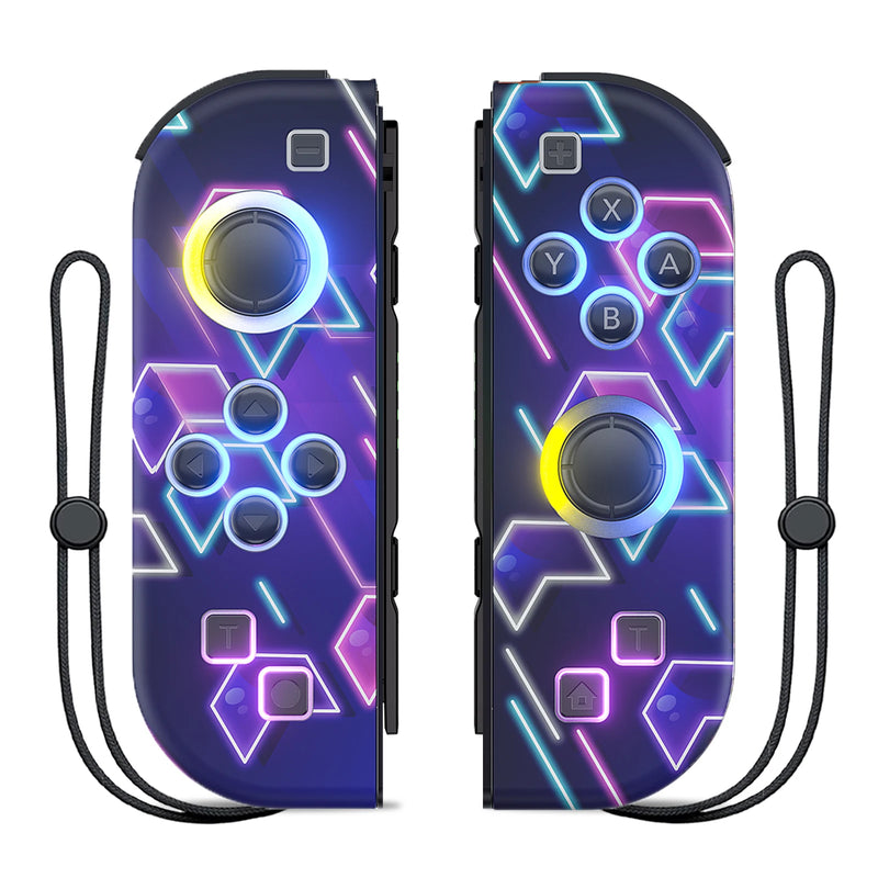 Flash Colored Pattern For Switch/Phone/PC Bluetooth Wireless Game Controller Console Controls Gamepad Vibration - No Strap