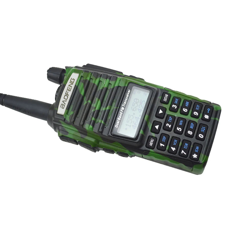 Baofeng UV-82 Dual Band Walkie Talkie VHF/UHF 136-174MHz & 400-520MHz 5W 128Ch UV82 dual PTT switch with headset