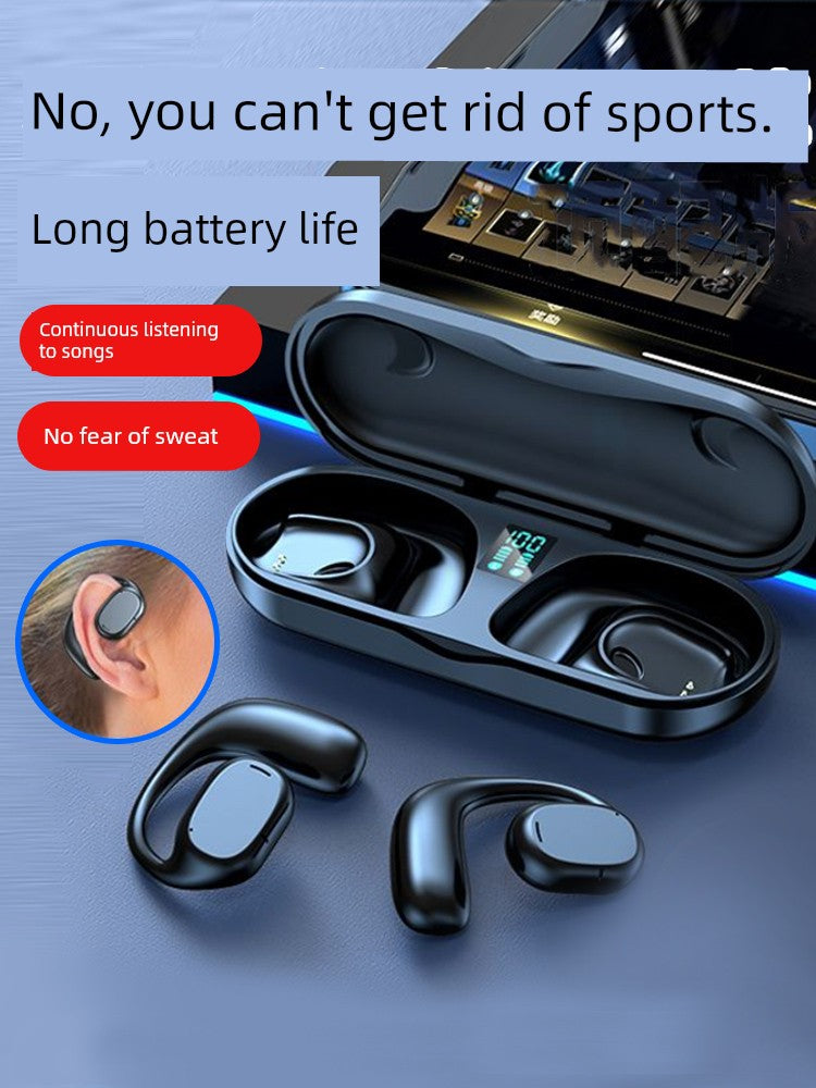 Non in-Ear Bluetooth Headset Real Wireless Sports Ear-Mounted Ultra-Long Life Battery Running High Sound Quality Men and Women 2024 New Arrival