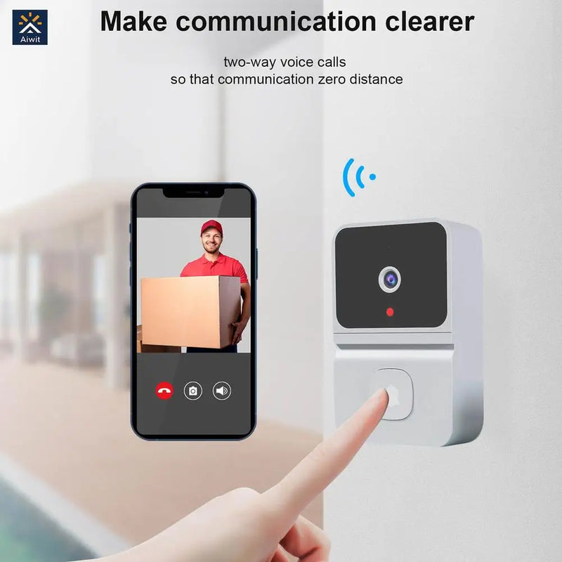 Z30 Wireless Doorbell Camera With Chime Smart Home Security Video Intercom Night Vision 2.4GHZ WiFi Smart Door Bell Audio