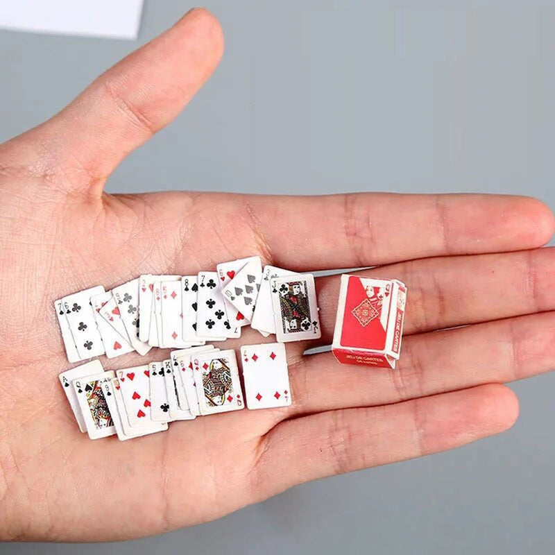 Small Mini Pokers House Portable Poker Chips Clear Playing Cards For Family Game Juegos de mesa