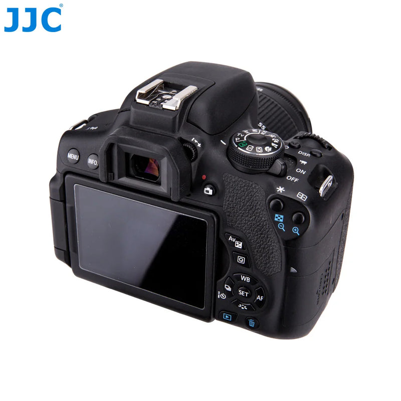 JJC 2Pcs Eyecup EF Soft Silicone Eyepiece Viewfinder for Canon EOS 800D 750D 700D 3000D 1500D 1300D 1100D 1000D 77D 250D 200DII