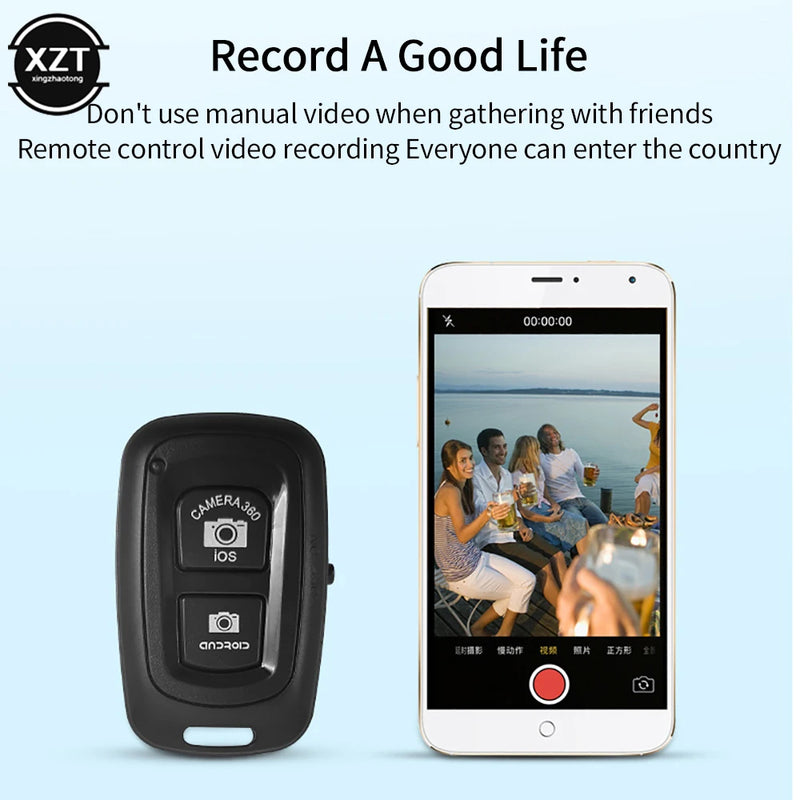 Universal Bluetooth Remote Control Remote Bluetooth Shooting Shutter Phone Camera Photo Button for IOS Android