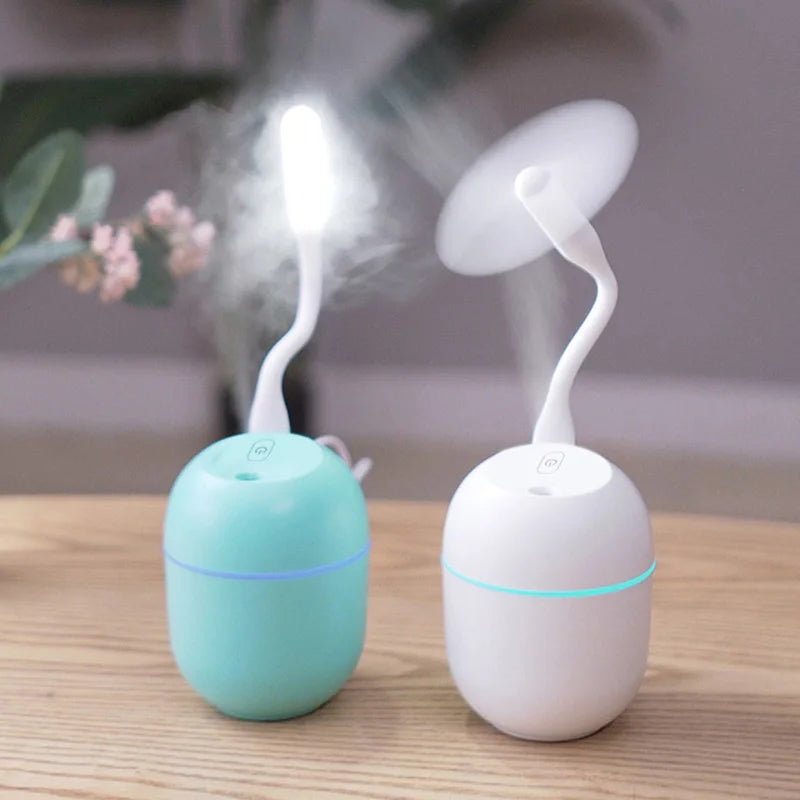 Mini Car Egg Water Drop Humidifier USB Color Light Household Desk Air Mute Small Humidifier