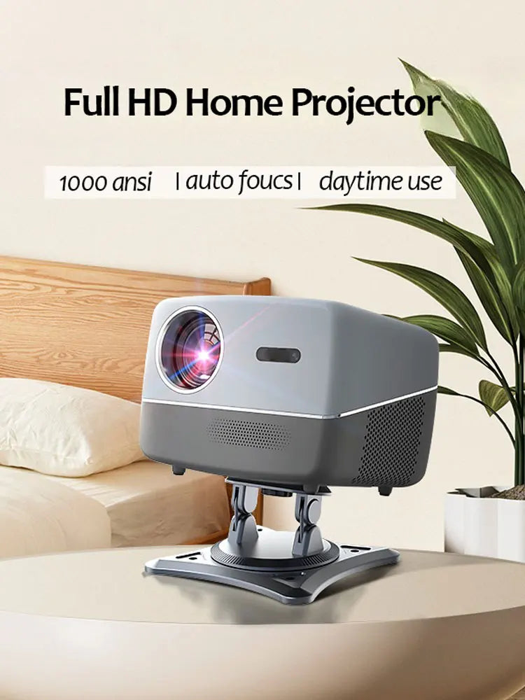 4K Ultra HD Beam Projector 950ANSI 1080P Video Home Theater Auto Keystone 5G WiFi with Bracket Outdoor Portable Proyector