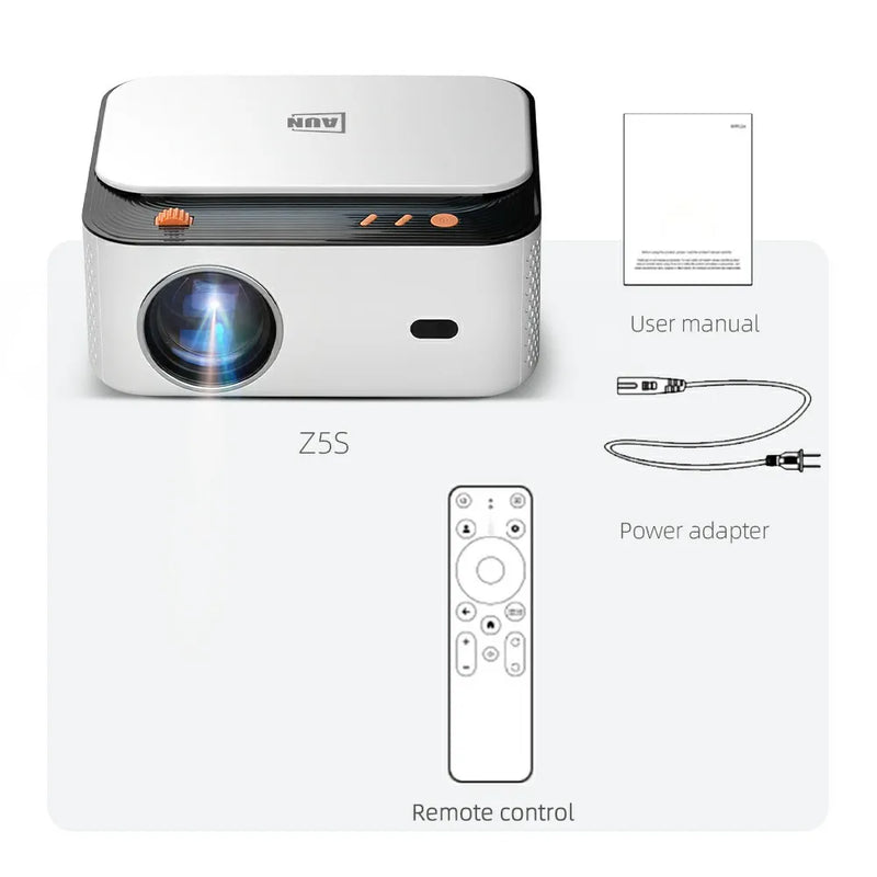 AUN Z5S Android Projector Portable Full HD Home Cinema 1080P VideoProjector 4K Movie Decode 3D MINI Theater Smart Laser TV