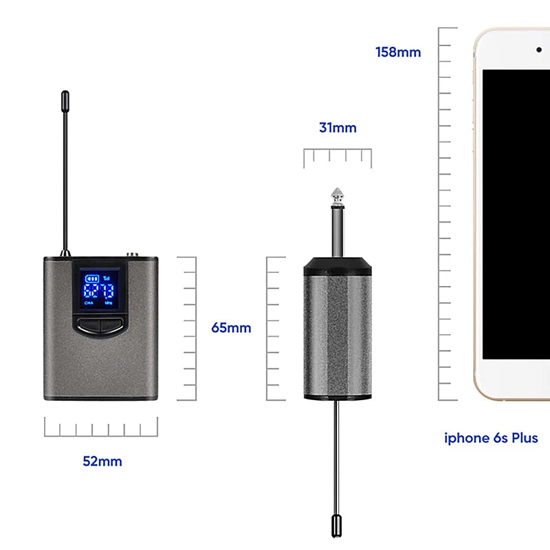 UHF Wireless Microphone Lapel Headset Portable Receiver Transmitter Professional Public Speaking Teaching Speech Live Recording