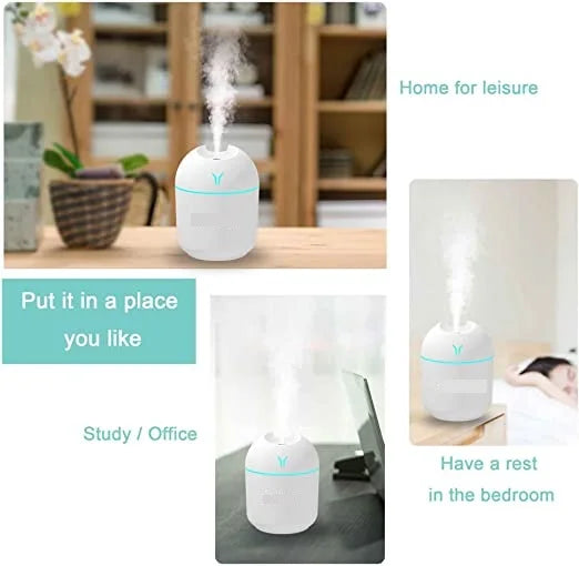 250ML Mini Air Humidifier USB Aroma Essential Oil Diffuser For Home Car Ultrasonic Mist Maker with LED Color Night Lamp Diffuser