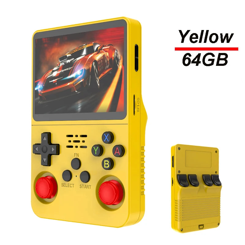 R36S Handheld Game Console 3.5 inch IPS Screen 64G Linux Portable Video Games Player Open Source System Arcade Retro Games