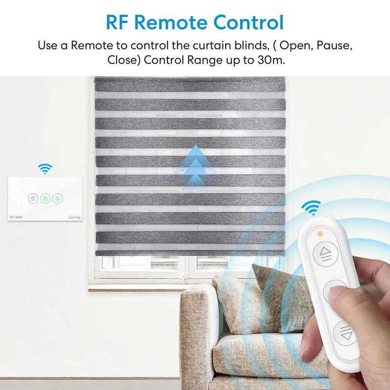 Tuya Smart Life Curtain Switch Remote Control Blinds Engine Roller Shutter RF+WiFi App Timer Google Home Alexa Echo