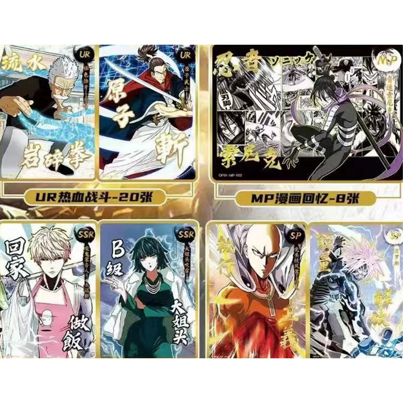 ONE PUNCH MAN Collection Cards for Children Original Japan Bleach Cards Cartas Game Cards Birthday Gifts Kids Hobby Battle