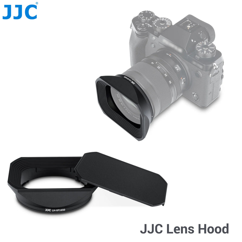 JJC Lens Hood Metal Square Bayonet for Fujinon Fuji XF16-50mm F2.8-4.8 R LM WR Lens Lens Hood Shade With Lens Hood Cap