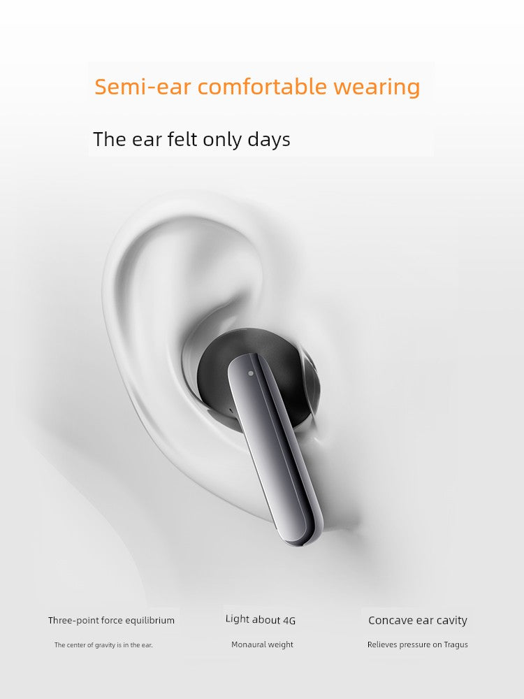 Qcy Ailybuds Pro Small Q Bean Half in-Ear ANC Active Noise-Reduction Bluetooth Headset Wireless 2024 New Arrival