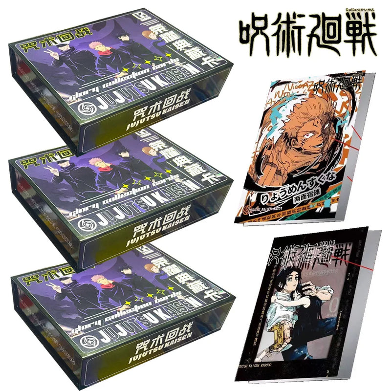 Wholesales Jujutsu Kaisen Collection Card Kadou Quicksand Laser Ticket Metal Trading Anime Games Playing Games Cards