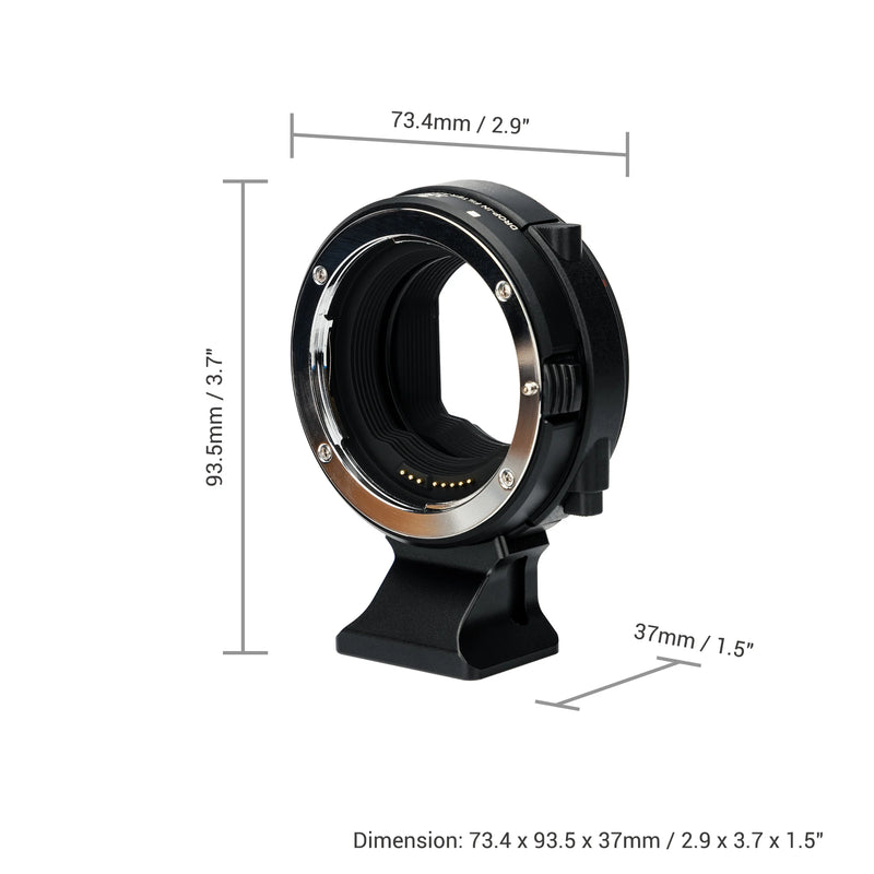 JJC EF-EOS R Mount Adapter Ring UV/CPL/ND Drop-In Filter for Canon EF/EF-S lens to RF Camera Body for Canon R8 R50 R5 R6 R7 R10