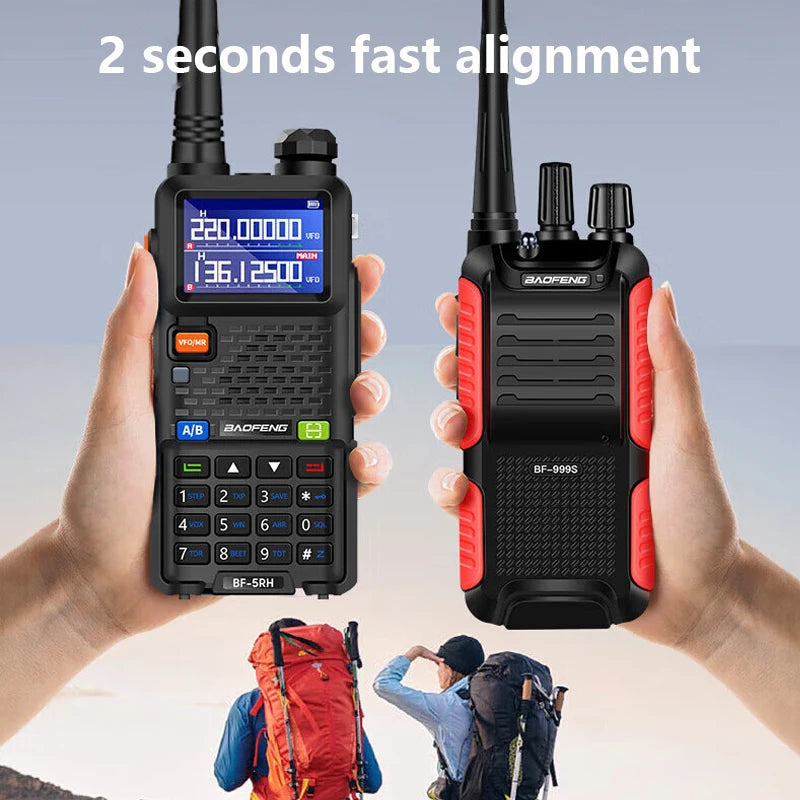 Baofeng UV 5RH 10W Full Bands Walkie Talkie Wirless Copy Frequency Type-C Charger Upgraded UV 5R Transceiver Ham Two Way Radio