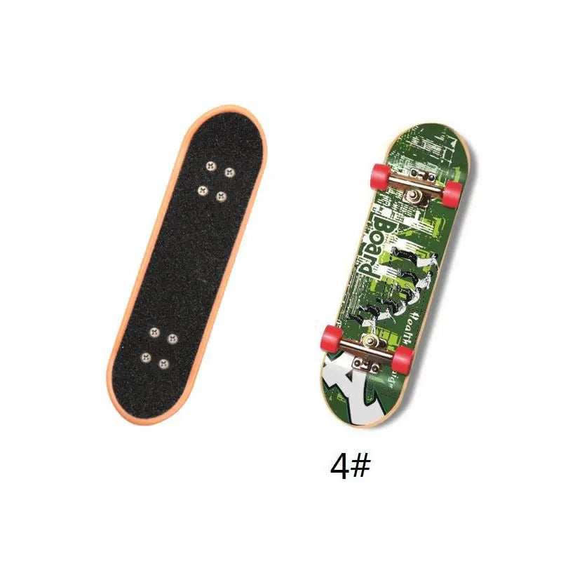 Mini Finger Skateboard Deck Board Fingerboard Ramps Boys Games Adult Novelty Children Training Props Skateboard Ramp Toy for Kid