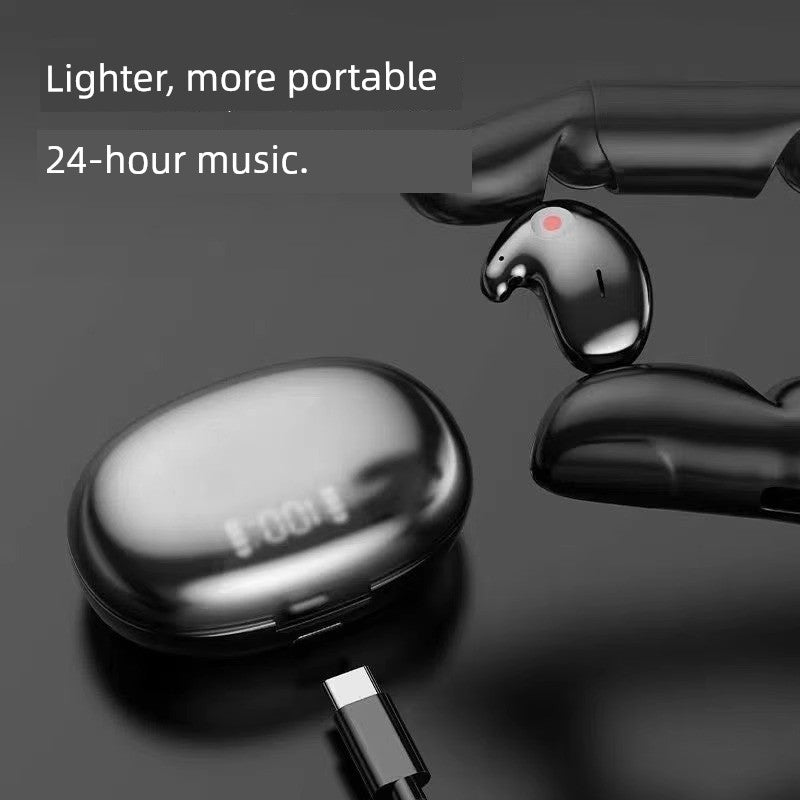 Sleep Mini Wireless Bluetooth Headset Binaural Listening to Songs Ultra-Small Invisible Earbuds Noise Reduction Long-Time Wear No Pain Long Standby