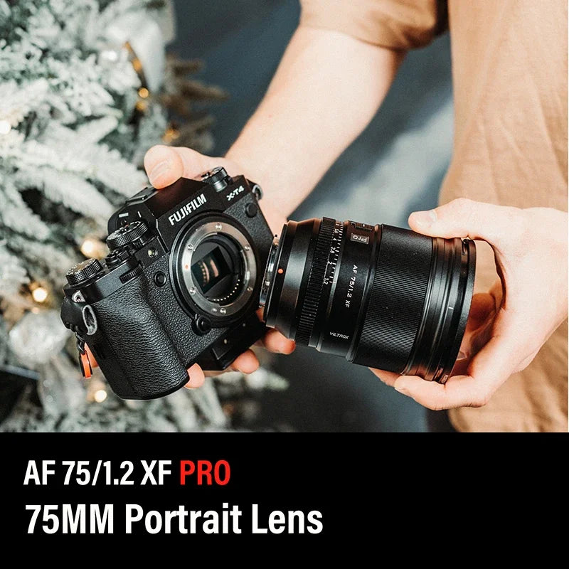 VILTROX 75mm F1.2 Fuji X Lens Auto Focus Large Aperture Portrait APS-C for Fujifilm XF Mount Camera X-T4 T100 X-H2S X-T30 X-Pro3