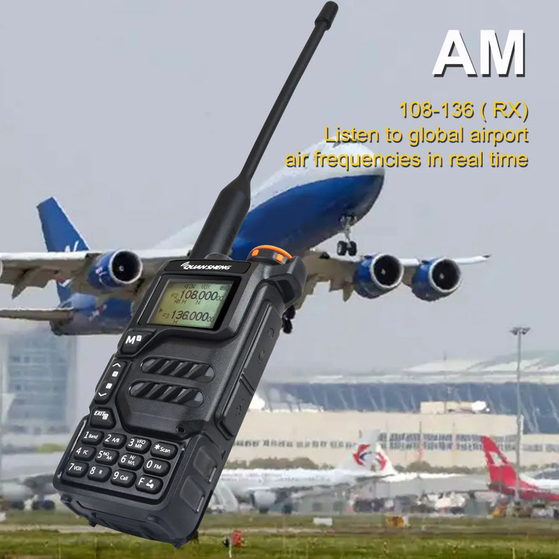 50-600MHz RX Walkie Talkie UV-K5 Quansheng VHFUHF 136-174MHz 400-470MHz RX TX Both DTMF VOX FM Air Band Wireless Freq Copy Radio