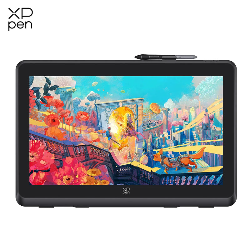 XPPen Artist 22 Plus Graphics Tablet Monitor 16K Pressure Levels X3 Pro Smart Stylus 22-inch 130% sRGB for Android Windows Mac