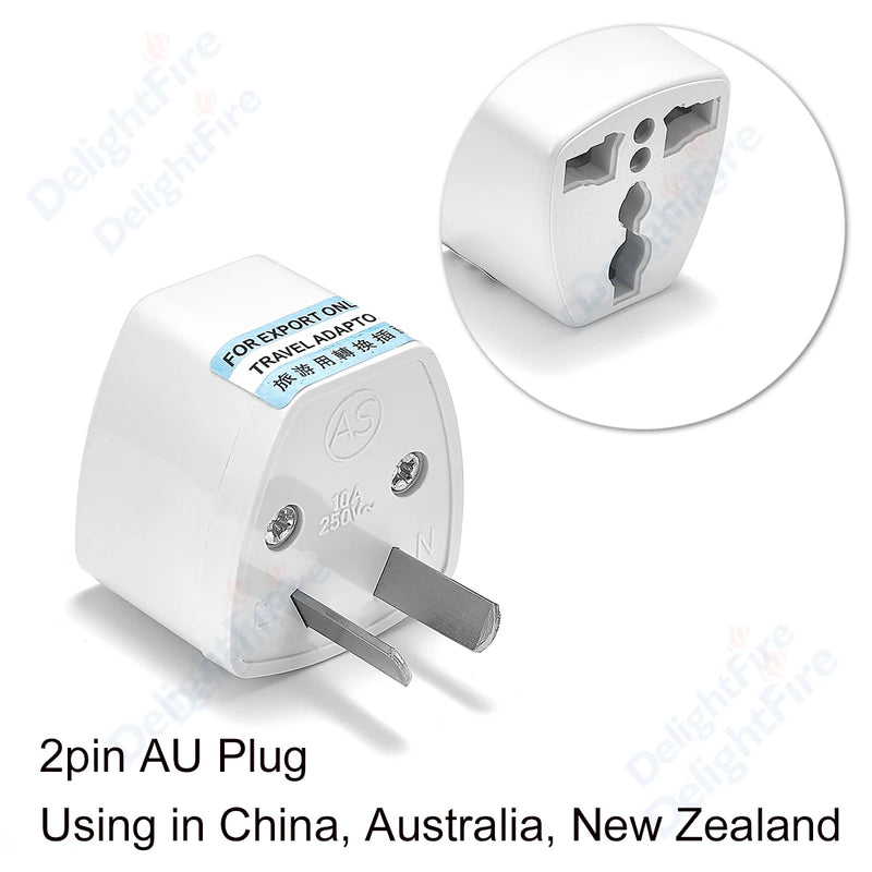 Universal Power Adapter Euro European EU To US America China CN British Australia AU Korea KR Travel Adapter AC Converter Plug