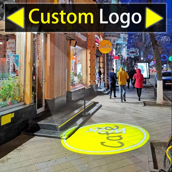 Advertising Gobo Projector Custom Logo Lights Outdoor LED Projector Ip67 Hd Rotating Customize Logo Projector Door Light Wedding