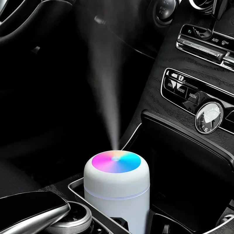 Portable LED light mini 300ml h2o Spray Mist humidifier Double Wet Aroma Essential Oil Diffuser Car ship usb air humidifier